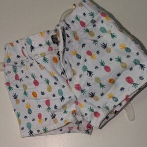 GAP Kids Pineapple Print Shorts - White Multi